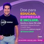 Daniel Instagram – É OFICIAL! O #Teleton2023 começou!!! Com um sorriso enorme no rosto e a esperança mais viva do que nunca por um futuro cheio de oportunidades, estamos anunciando o início do 26º Teleton. 💜✨

Estamos juntos, em mais um ano, pela inclusão. Juntos para empregar, educar, incluir, movimentar e transformar. Juntos para dar continuidade ao trabalho que a @aacdoficial faz desde 1950. Posso contar com você? Nem precisa responder. Eu sei que posso! Então, vamos nessa! Faça parte dessa corrente do bem! 🥰🌹

Você já pode doar para o @teletonoficial 2023:
O pix é: doeteleton@aacd.org.br ou 1194311-0144
Pelo nosso site também: www.teleton.org.br
. . . 
#AACD #AACDTeleton #TeletonAACD #Teleton2023 #ProduçãoDaniel