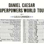 Daniel Caesar Instagram - US CANADA TOUR HAPPENING RIIIIIIIIIIGHT NOOOOOOOOOOW