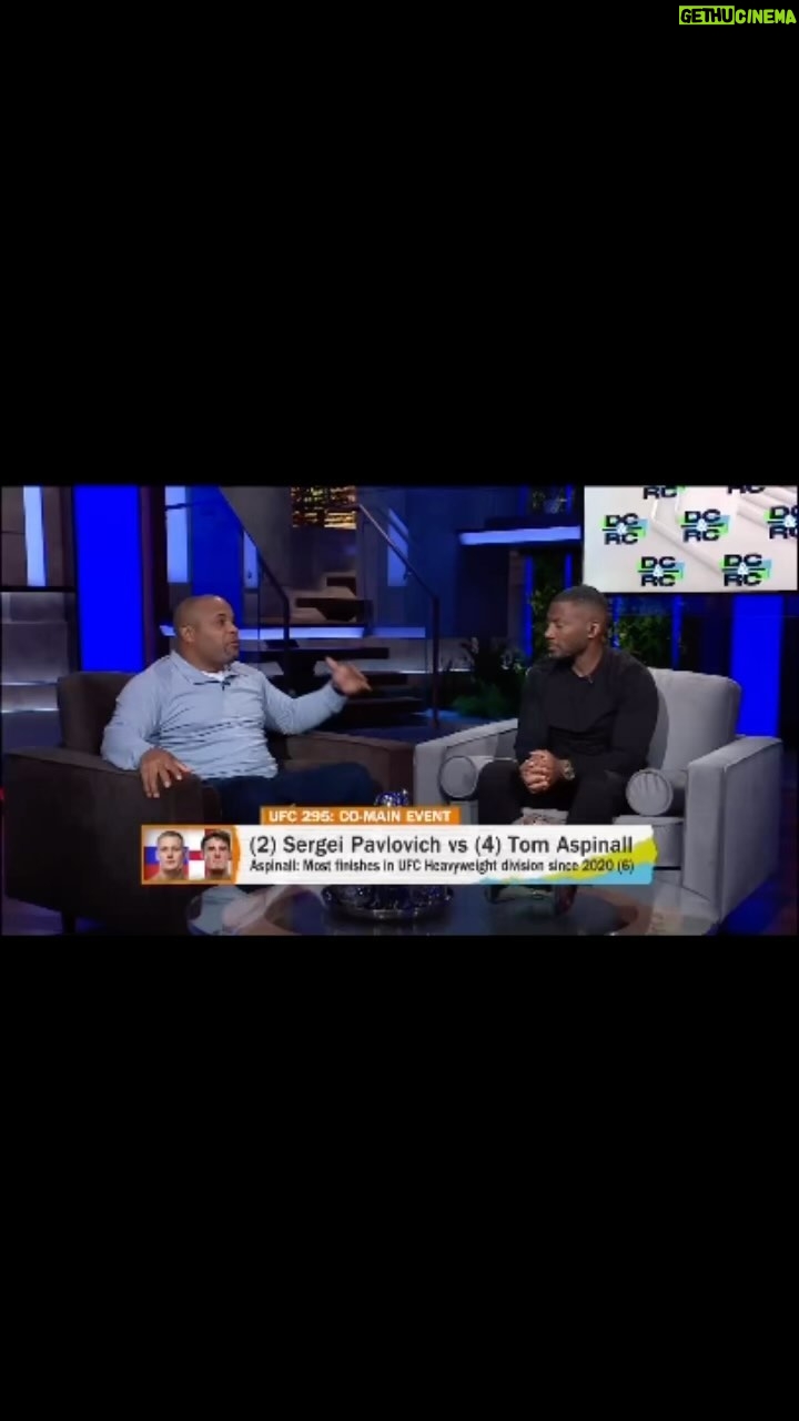Daniel Cormier Instagram - Today RC and I were in person at NFL films and it was a great show. We talked all things UFC 295, we listed our greatest MSG moments and as always we tap in or tap out. Make sure you watch. Also catch me on inside the NFL tonight. Link in bio @espnmma @realrclark live now!!!!!!
