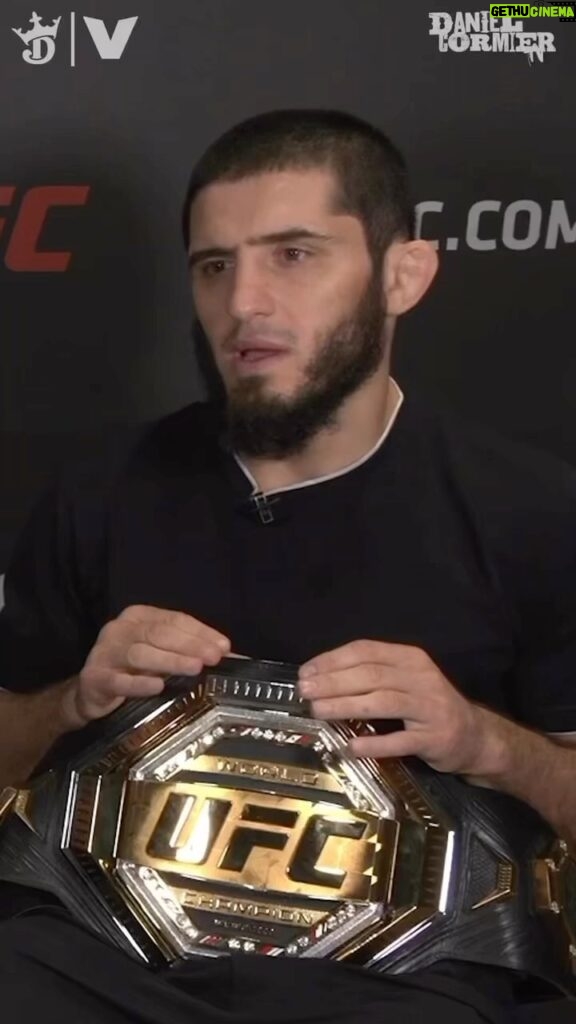 Daniel Cormier Instagram - I Checked in with the Champ @islam_makhachev ahead of his title defense this weekend. As always he had a lot to say about his opponent and his intentions for this weekend. Islam is upset with the way people view the last fight and intends to prove him and Volk are on different level. My check in with Islam goes live at 5pm eastern / 2pm pacific at the link in my bio. As always this one was fun. Russian DC is back tap in!