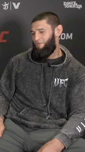 Daniel Cormier Instagram - I checked in with Khamzat Chimaev today from Abu Dhabi and while he has the biggest fight of his career and after a long layoff only a few days away. His confidence is not lacking. Hear all his thought on his fight with the former champion and so much more when we sit down live at 6 eastern/ 3 pm pacific at the link in my bio. It was a fun way to start the week. UFC 294 is gonna be insane