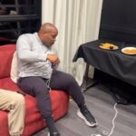 Daniel Cormier Instagram - Go now we are live at the link in my bio. We are watching the Ngannou/ Joshua fight live. Go now Francis is about to make the walk now!!!! Live with @corysandhagenmma and @lionheartasmith