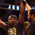 Daniel Cormier Instagram - So I am starting a new pod called Cormier’s Corner and I am doing it with my closest friends. One is a marine, one former college basketball player and the other is a former college football player. Most important they are my family and die-hard Mma fans. We were discussing how an athlete should handle getting hit by illegal blows and how circumstances differ. Our first show will be tonight at 6 pm Eastern 3 pmPacific at my YouTube channel. Get to know the guys and get me in an environment like you’ve never seen. Check the clip(they don’t pull punches, it’s fun)