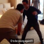 Daniel Cormier Instagram - The times we had on the road, this is my manager @dewaynezinkin and @lukerockhold wrestling in the hotel before one of Cain’s fights. We used to have so much fun and DZ was all American, he had Luke beat dead to right lol. Love you Luke?”! Man those were the times. Good times with good people #zinkinentertainment @zinkinsportsmanagement