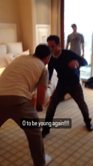 Daniel Cormier Instagram - The times we had on the road, this is my manager @dewaynezinkin and @lukerockhold wrestling in the hotel before one of Cain’s fights. We used to have so much fun and DZ was all American, he had Luke beat dead to right lol. Love you Luke?”! Man those were the times. Good times with good people #zinkinentertainment @zinkinsportsmanagement