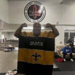 Daniel Cormier Instagram – Couple of my kids went down to Mexico and gave coach a gift. #gosaints it’s my new everyday wear. @danielcormierwrestlingacademy @gilroywrestling