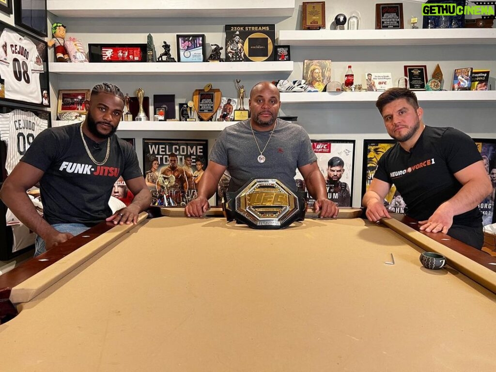 Daniel Cormier Instagram - A year ago I took the Funkmaster to Henry CeJudo house. It was all fun and games when it was just a thought. Tonight we finally get the pay off. Talk about a slow build. They were friendly here but watch the timeline. From this to DC and RC and my check ins this week. These guys don’t like each other. Check out all the content surrounding this massive fight on my YouTube channel and at Espnmma for the DC&RC interview. @funkmastermma @henry_cejudo #ufc288 @thevolumesports my YouTube link to interviews is in my bio