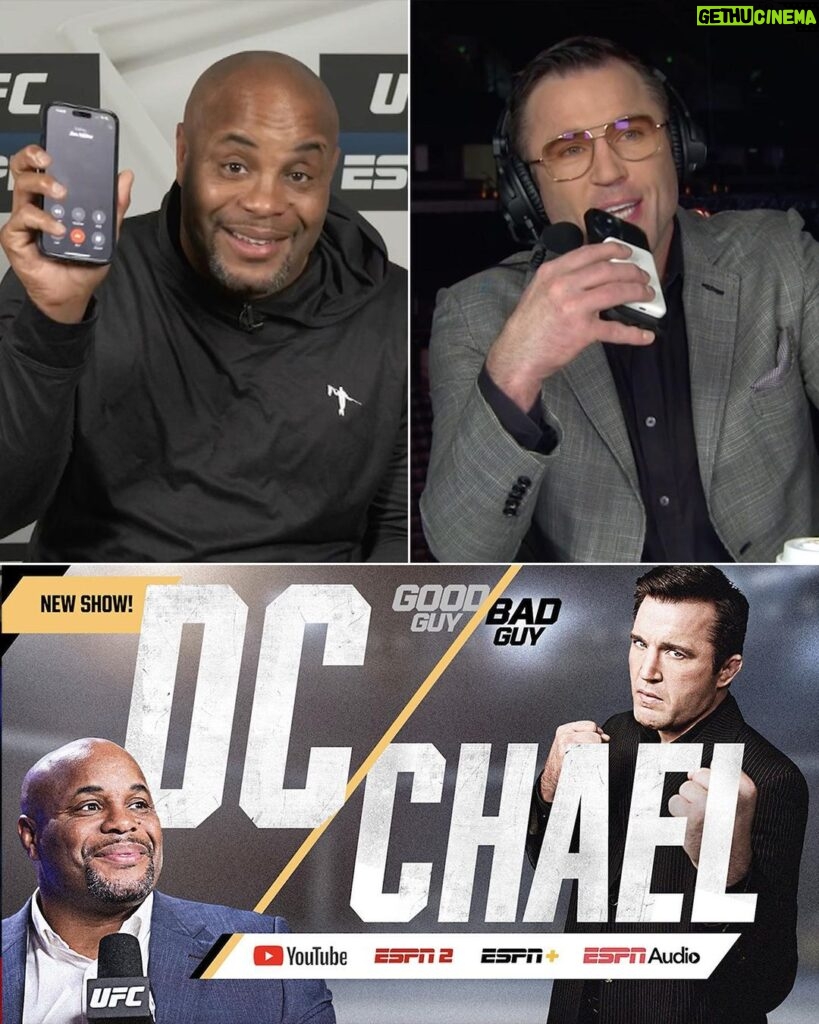 Daniel Cormier Instagram - It took a few calls for DC to find a co-host … but DC and Chael are coming 🔜 🍿 🍿 🍿