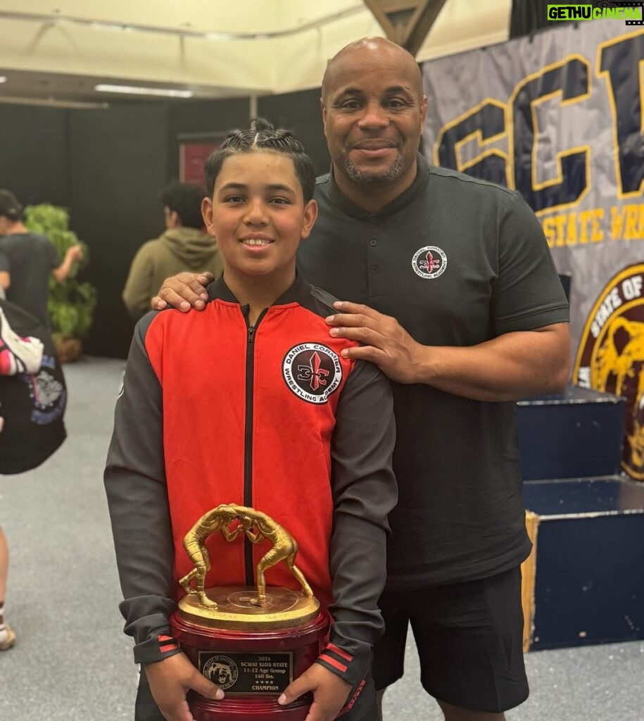 Daniel Cormier Instagram - Congratulations bud, I am so proud of you. I love you so much you did amazing today. Congratulations on becoming the. SCWAY 12 under 140lb state champion. You did really good. @dc_21600