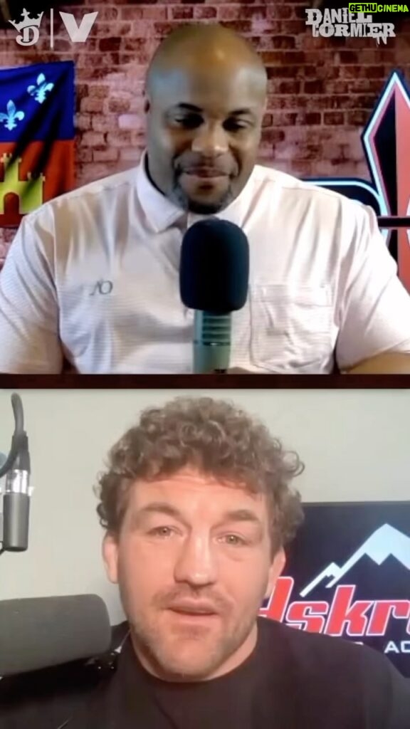 Daniel Cormier Instagram - Today Ben and I discuss all the drama going on in mma right now. It’s a very messy episode of Funky and the champ! From Jones tackle, to Rampage vs Ian and we also talk about Sean Stricklands big 24 hours of beef lol. Yall know how much @benaskren supports all things Sean. Make sure you guys watch it live at 12 pm eastern/ 9 am pacific time link in my bio