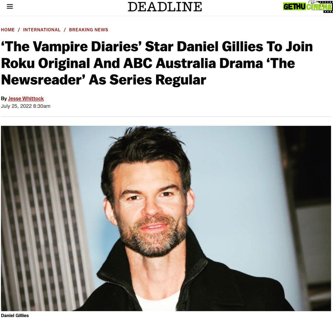 Daniel Gillies Instagram - ok, kinda late to the party with this. yes, i am in melbourne shooting this incredible show. surrounded by the most wonderful and generous co-creators in a show that i both thoroughly enjoy and deeply admire. feeling very privileged to be here. so grateful to my manager, rob marsala. can’t wait for you guys to see this on ROKU. WARNING: gonna look pretty fantastically 80s. buckle up for the ‘stache. 🪩🤍🪩