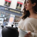 Daniel Gillies Instagram - my amazing girlfriend @msjuliamisaki recently launched the remarkable HIKARI TEA available domestically in the United States. go to hikaritea.com or hit the link in my bio. 100% organic loose leaf japanese tea and i’m not certain it doesn’t have actual magical properties. quite honestly, I consider it one of the essential elements of my day now. zero ‘speediness’ that I often find with coffee; only mental clarity and calm. the quality of the flavor is so beautiful: the subtlety of texture and the rich fullness of the leaf. go to her site and order some or I’ll hunt you down. 🇯🇵❤️🫖 meanwhile here are some pics of Julia and I wandering through Japanese gardens, me reading a book and staring pensively into the distance (not at all staged and YES you can buy that adorable teapot from the site) and Julia looking 🔥 in Paris (also drinking tea). ❤️❤️❤️