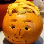 Daniel Howell Instagram - the empty man with a dimple - self portrait in pumpkin 2018