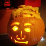 Daniel Howell Instagram - the empty man with a dimple - self portrait in pumpkin 2018