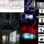 Daniel Howell Instagram - ‪check out the model and concept art for the interactive introverts set (can’t wait for it to be real !) strong dystopian game show aesthetic 👌