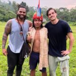 Daniel Sharman Instagram - So thankful to this absolute diamond geezer @brendendurell for taking me out to the jungle to meet the Sapura community and live in the jungle. What a gift to experience and to have a brother for life thanks mate. @naku.com.ec Amazon Rainforest, Ecuador