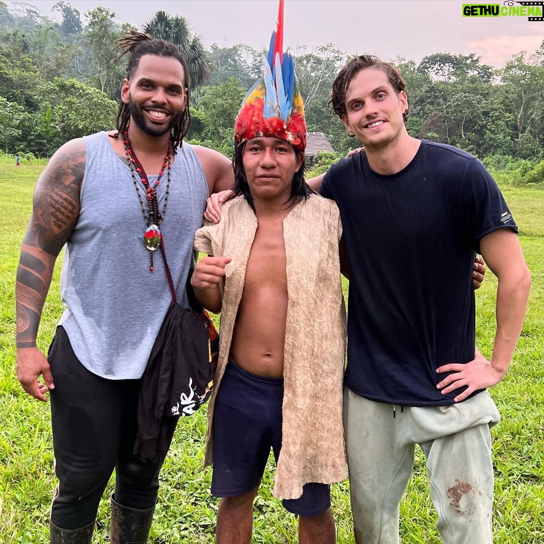 Daniel Sharman Instagram - So thankful to this absolute diamond geezer @brendendurell for taking me out to the jungle to meet the Sapura community and live in the jungle. What a gift to experience and to have a brother for life thanks mate. @naku.com.ec Amazon Rainforest, Ecuador