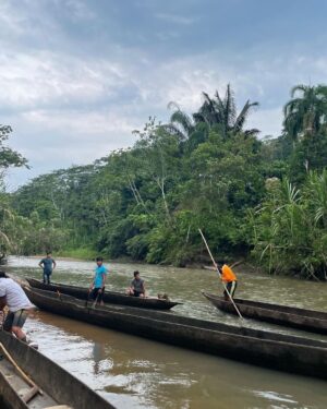 Daniel Sharman Instagram - Thanks @naku.com.ec for having us for this week. And to @manariushigua and @florencia.fridman for guiding us through the jungle and dreams. What a trip 🇪🇨🌱