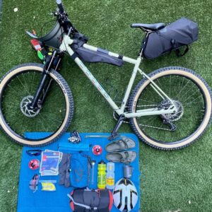 Daniel Sharman Instagram - All packed up. Hamstrings stretched. 
We’re ready. ⁣⁣

Thanks, @marinbikes, @outer.shell, @nemoequipment, @goodtogofoods, @cafeducycliste. ⁣⁣⁣
⁣(Not for the stretching but for everything else.)