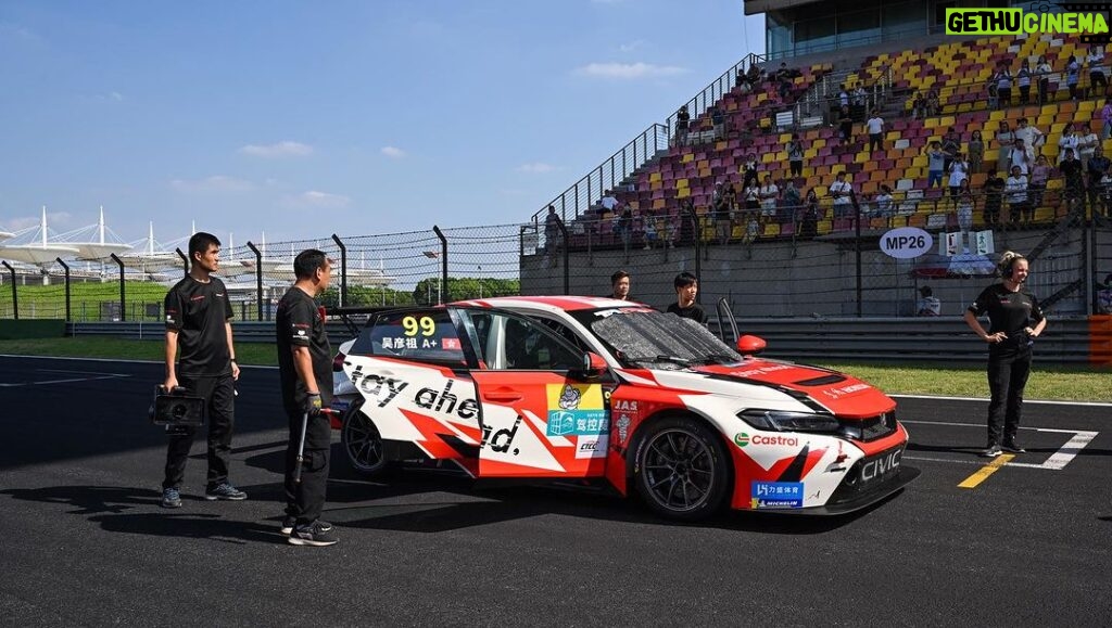 Daniel Wu Instagram - Wow what an experience! 2 races in the China Touring Car Championship. Race 2 did not go well for our Dong Feng Honda team. @martin_xxz and I both had problems with our launch control systems that had us both chasing back lost positions. Martin got hit in the side which set him far back in the AM zone. @jackyoung_62 vying for a 3rd place position, got knocked off the track ending up in 9th. The bad start put me in last but I was able to battle back 6 spots to 23rd but not without inflicting some damage on the second to last lap. Sorry to #37 for the love tap! That was probably the most aggressive race I have ever driven thus far. When I started this racing journey just 3 years ago, I never dreamed I would have the opportunity to race for a factory team. Of course I wish I could have done better but what’s important is I learned so much in a very short time. Dong Feng Honda, the Macpro support team, the @jas.motorsport engineers and drivers Martin and Jack all made the biggest effort to make me feel welcome and part of the family. I can’t wait to do more!! #DengFengHonda #ChinaTouringCarChapionship #CivicTypeR #CTR