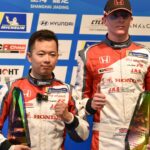 Daniel Wu Instagram - Race 1 complete! Not the result I wanted. Had a really bad start because I opted not to use the launch control system as it is very complicated and I did not have time to practice enough with it. So I got jumped by a couple cars at the start. A full course yellow that lasted half the race meant I couldn’t chase my way back so was only able to move up one position. Tomorrow’s race will require a bit more aggression from the get go. My Dong Feng Honda teammates Martin Xie and Jack Youg however kicked some major ass with a 1 2 finish. Despite the poor result, I learned a lot and now I have my first official big Pro/Am race under my belt. #chinatouringcarchampionship #TCR #tcrseries #honda #civictype #fl5