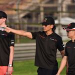 Daniel Wu Instagram - Photo dump from today’s first practice. Today didn’t go as I hoped. We had one session but had to do a bunch of technical things which ate into my track time so when I finally got out there I was a bit too eager on the brand new tires and had a little spin in turn three. In the end I only got about 4 laps which was not enough time for me to get a good pace or rhythm going. This is a new car and a new track so my mind was busy and couldn’t focus on just the driving. Although I spent the last month training on my home simulator, it’s not the same as being here for real. Also I was not prepared for how hot it was going to be in the car. The thick race suit and no ventilation in the car felt like I was driving a sauna around the track. We will be installing the cool shirt system tomorrow so hopefully that will help. I have two more practice sessions tomorrow and hopefully I can pick up some pace and get myself where I need to be for the races on the weekend.🤞#racecar #honda #jas #civictyper #TCR