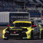 Daniel Wu Instagram – Daytona has been tough so far. Stepping up to this level of racing certainly has been challenging. We got off to a bad start yesterday with mechanical issues and rain cutting down most of our practice time. I only got two laps in the car and was way off pace. Today was better (despite sliding off the dewy track on cold tires)as I slowly got comfortable in the car and with the track but still a bit off pace. Which lead to a not so great qualifying time that put us to the very back of the grid. Tomorrow we have one more short practice before the race so I will just have to continue learning as I go! Hopefully I make the necessary improvements in race. As always thanks to our sponsors @getgoldentv @SueYa.Com @officialsocietyone @nkgenbiotech @dots_cupcakes @bobaguys @voilapets @inozetek @racersedgems @imsa_racing @hondaracing_us Daytona International Speedway