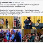 Daniel Wu Instagram - About last night…what an honor it was to screen American Born Chinese at the White House last night celebrating Asian American Native Hawaiian Pacific Islander Month! It was a pretty surreal event as I got to shake POUTUS’s hand and have a brief chat with him. I have met Jimmy Carter and Bill Clinton before but this was the first standing president that I have met!