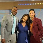 Daniel Wu Instagram - Good Morning America! The whole time I was doing this interview I was thinking about @michaelstrahan ‘s man cave. #lifegoals #carguy #americanbornchinese.