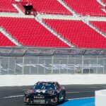 Daniel Wu Instagram - Getting the tour of the #nascarclash 1/4 mile track inside the LA Colosseum from @dennyhamlin ahead of the race this Sunday. Short and sweet. #wearestudentdrivers #nascar @nascar @toyotausa L.A. Collesium