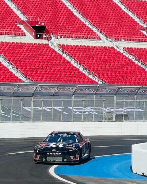 Daniel Wu Instagram - Getting the tour of the #nascarclash 1/4 mile track inside the LA Colosseum from @dennyhamlin ahead of the race this Sunday. Short and sweet.

 #wearestudentdrivers #nascar @nascar @toyotausa