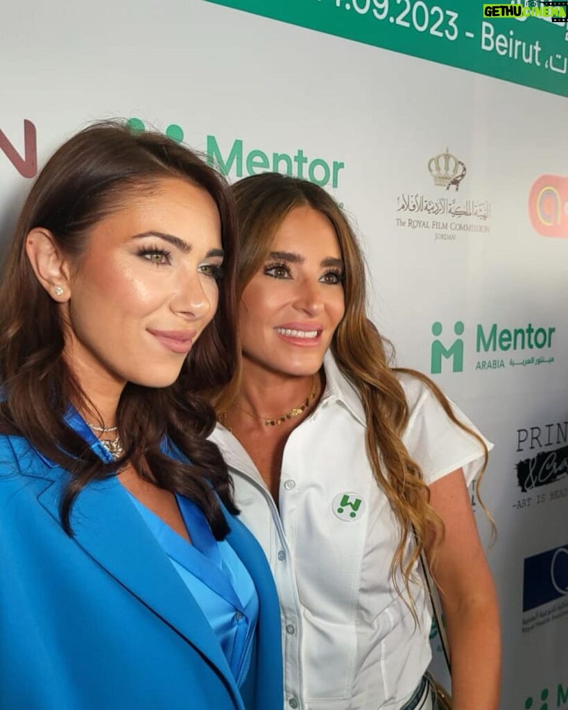 Daniella Rahme Instagram - Let's inspire, uplift, and create a brighter future together.🤍@mentorarabia #YouthEmpowerment #PressConference #DaniellaRahme #دانييلا_رحمة