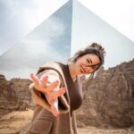 Daniella Rahme Instagram - Uncovering the hidden treasures of #AlUla 🏜️🔭 #DaniellaRahme #دانييلا_رحمة AlUla, Saudi Arabia