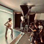 Daniella Rahme Instagram - On set and in motion! 📸 Dancing my way through my latest photoshoot with @thisisyungmea 🤩 Swipe left for some good moves 🫣😄 #DaniellaRahme