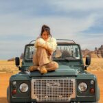 Daniella Rahme Instagram - Uncovering the hidden treasures of #AlUla 🏜️🔭 #DaniellaRahme #دانييلا_رحمة AlUla, Saudi Arabia