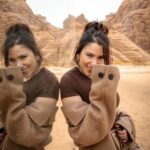 Daniella Rahme Instagram - Uncovering the hidden treasures of #AlUla 🏜️🔭 #DaniellaRahme #دانييلا_رحمة AlUla, Saudi Arabia