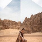 Daniella Rahme Instagram - Uncovering the hidden treasures of #AlUla 🏜️🔭 #DaniellaRahme #دانييلا_رحمة AlUla, Saudi Arabia