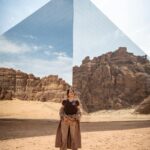 Daniella Rahme Instagram - Uncovering the hidden treasures of #AlUla 🏜️🔭 #DaniellaRahme #دانييلا_رحمة AlUla, Saudi Arabia