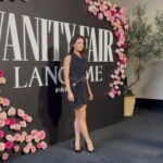 Danielle Campbell Instagram - A little bit of last nights vanity🖤 Thank you so much @mingey and @radhikajones for such a gorgeous evening with @vanityfair and @lancomeofficial Mother Wolf Los Angeles