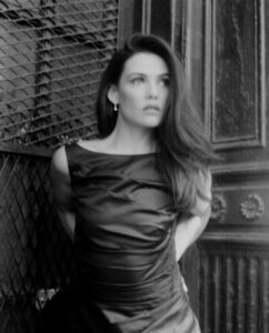 Danielle Campbell Instagram - Friday feels real good🖤 📸 @thealexandraarnold 👗 @sarahslutsky Hair @marcmena 💄@meganlanox Interview @kelseyjbarns