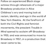 Danielle Campbell Instagram - Your girl is going to BROADWAY!! I am honored to be a part of such a remarkable production. A witty, moving, and remarkable play by one of the most valiant playwrights, Alice Childress. Presented by @roundaboutnyc in association with @blacktheatreunited Words cannot express my purest joy and excitement right now. I’m still dreaming- nobody pinch me! Link in bio for tix! I cannot wait to see you there❤️❤️❤️😱🤪🎉😍 Roundabout Theatre Company