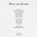 Danielle Campbell Instagram - Wolf and Flame @nikita_gill