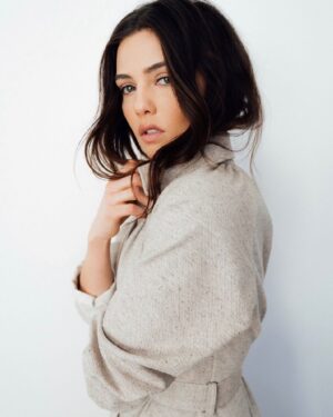 Danielle Campbell Instagram - Contemplating giving this coat back... I decided against it.
