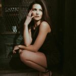 Danielle Campbell Instagram - Friday feels real good🖤 📸 @thealexandraarnold 👗 @sarahslutsky Hair @marcmena 💄@meganlanox Interview @kelseyjbarns
