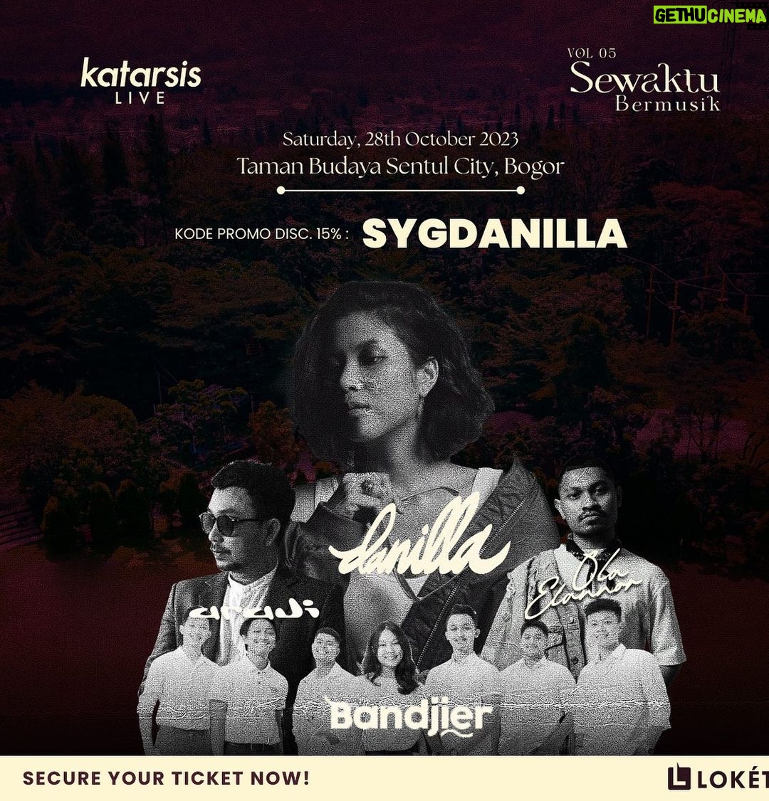 Danilla Riyadi Instagram - Sampai jumpa akhir bulan ini di intimate show yang diadakan oleh @sewaktu___ yaaaa 💕