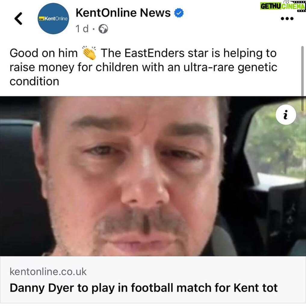 Danny Dyer Instagram - Not long now! Thanks to @kent_online for sharing 💙 Read the full article by clicking the link in our story! 🔗 https://www.kentonline.co.uk/medway/news/danny-dyer-to-play-in-football-match-for-kent-tot-293279/?fbclid=IwAR08-xC6XAtWNqPcKhRMk_9gtDjfoQrVhE4CxU27U-wkfUmT5DCiQ6LhbXw_aem_AWJDTNNQpmvNoBP5HrJ0j4zvkTCuAcjPLrCBjinx-tQr1EhYuNNCXo6DJ53rxQ16Zv8 Chatham Town FC