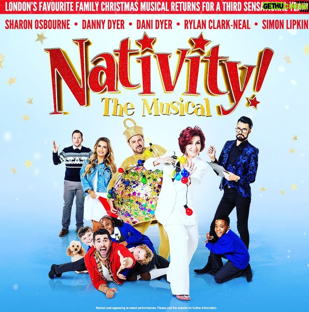 Danny Dyer Instagram - It’s almost that time of year again. This Christmas join THE @sharonosbourne – me and my daughter @danidyerxx - TV and radio presenter @rylan & West End star @simonlipkin in @nativityuk at the @eventimapollo London! Book your tickets now at www.nativitythemusical.com #nativity #nativityuk #nativityrocks #nativityonstage #musical #london #sharonosbourne #dannydyer#danidyer #simonlipkin #scottgarnham #booknow #show #theatre #xfactor #christmaswish #festive#musicaltheatre #theatrenews #eventimapollo