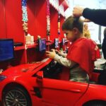 Danny Dyer Instagram - The Diddy man getting his lovely handsome nut chopped at @littlefidgetshairdressers in his strong little red motor....