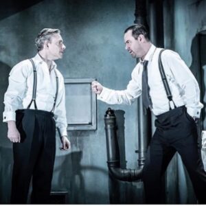 Danny Dyer Instagram - Preview 3 tonight.  What a fucking rush it is to be on stage and dabbling with a bit of Pinter.  Feel very blessed.  #pinter7.  #thedumbwaiter.
