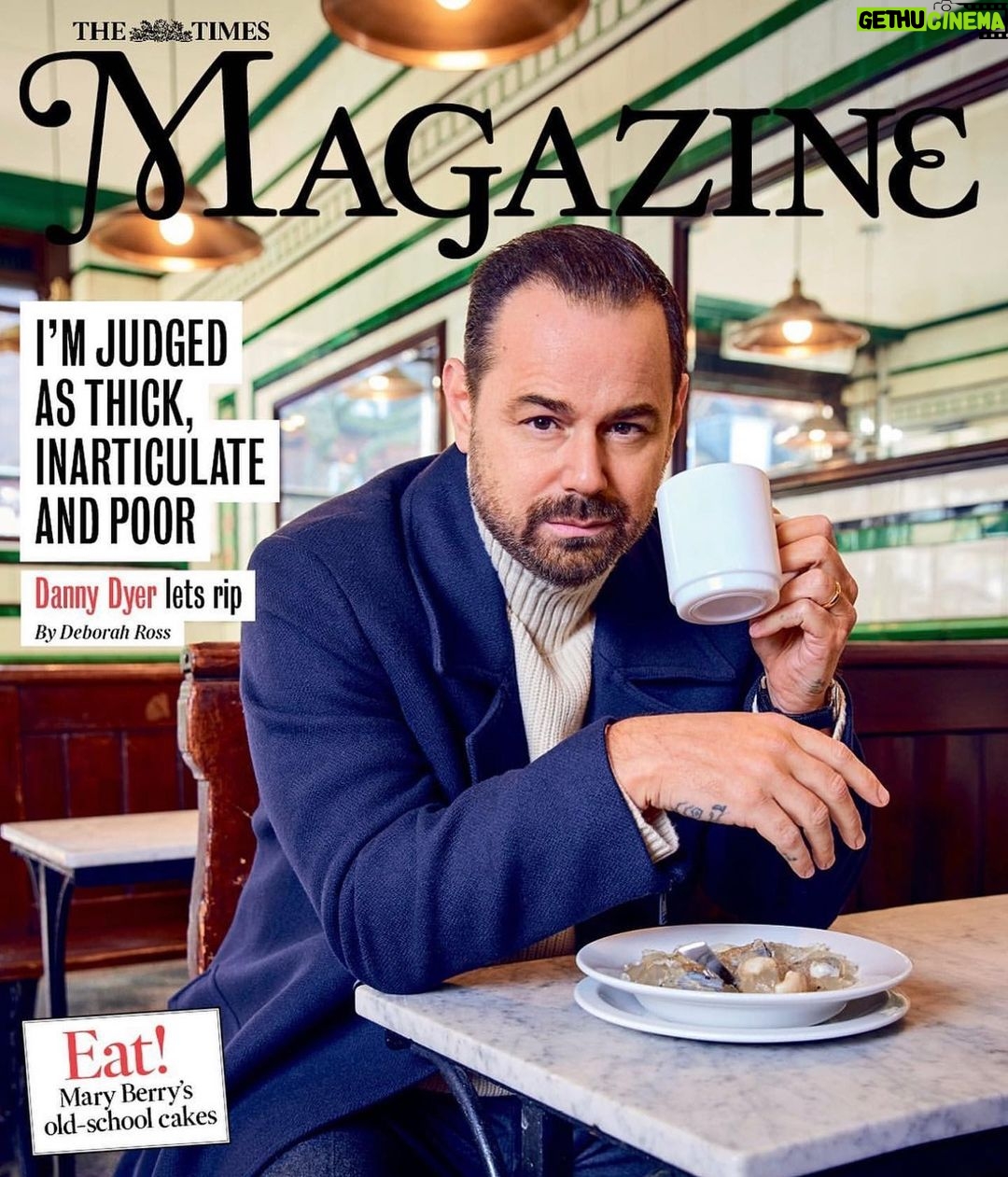 Danny Dyer Instagram - Had a bit of bunny(rabbit) with @thetimesmagazine about being a human and that. Tricky subject. I think I look alright for an old grandad. Have a little pipe if you can be fucked….it’s not a bad little piece. ❤️⚒